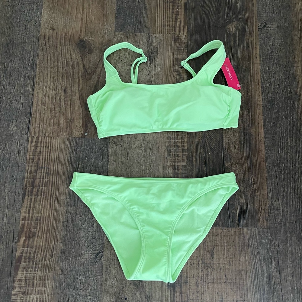 Xhilaration Neon Green Bikini Set